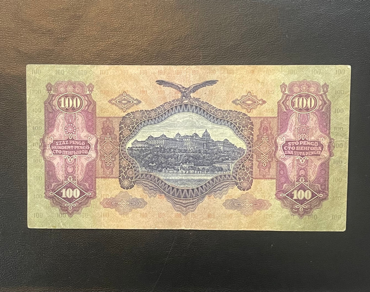 100 پنگو قدیم مجارستان 1930 تمیز و فوق خاص