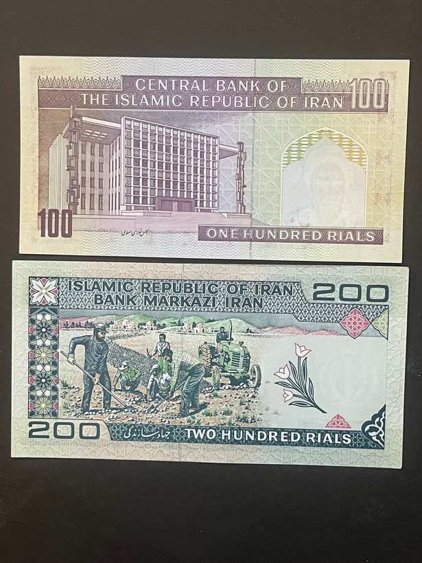 ۱۰۰ ریالی و ۲۰۰ ریالی تمیز نوستالژی شماره رندوم